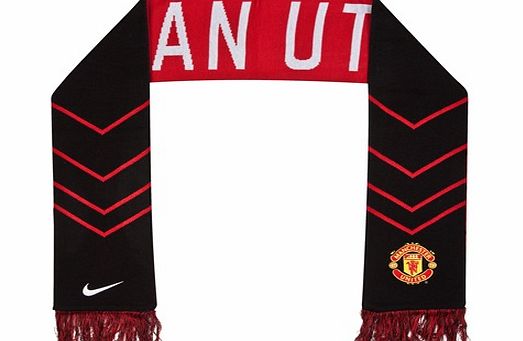 Manchester United Supporters Scarf 14/15-Black