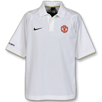 Nike Manchester United Training Polo Shirt - White.