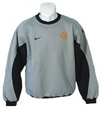 Manchester Utd Kids Sweatshirt Grey Size Medium Boys