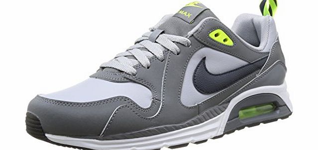 Nike Mens Air Max Trax Leather Running Shoes, Silver, 8 UK