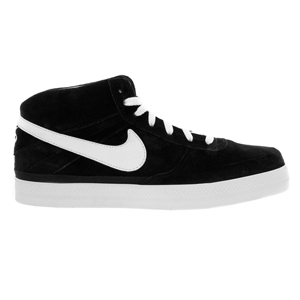 Nike Mens Mens Nike 6.0 Mavrk Mid 2 Shoe. Black / White