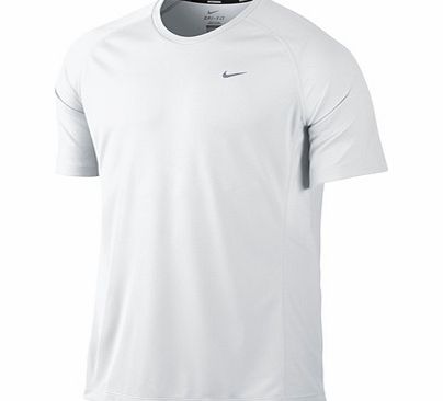 nike miler tshirt white