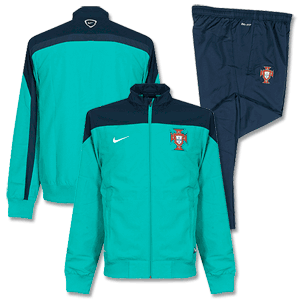 Nike Portugal Green Sqaud Sideline Woven Warm Up Suit