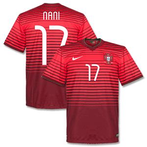 Nike Portugal Home Nani Shirt 2014 2015 (Fan Style