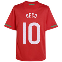 Nike Portugal Home Shirt 2010/12 with Deco 10 printing.