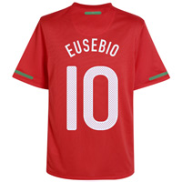 Nike Portugal Home Shirt 2010/12 with Eusebio 10