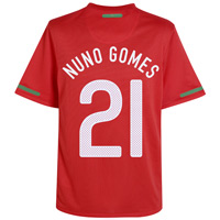 Nike Portugal Home Shirt 2010/12 with Nuno Gomes 21