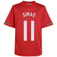 Nike Portugal Home Shirt 2010/12 with Simao 11