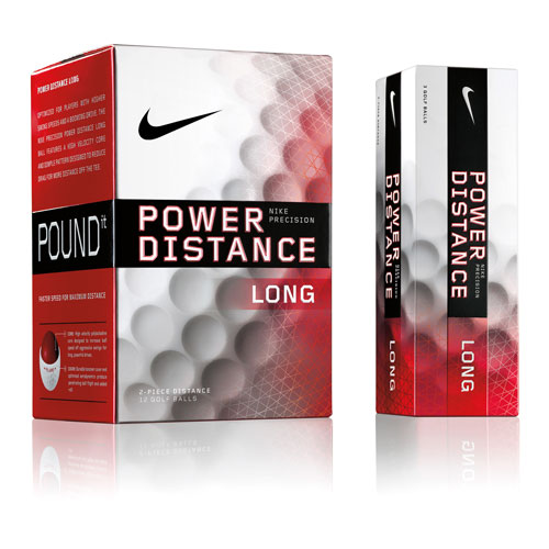 Nike Power Distance Long Golf Balls Red 12 Pack
