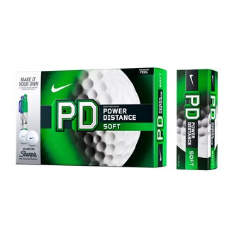 Nike Power Distance PD8 Soft Golf Balls With 2