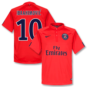 Nike PSG 3rd Ibrahimovic 10 Shirt 2014 2015 (Fan Style)