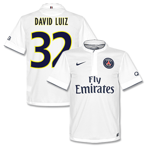 Nike PSG Away David Luiz Shirt 2014 2015 (Fan Style