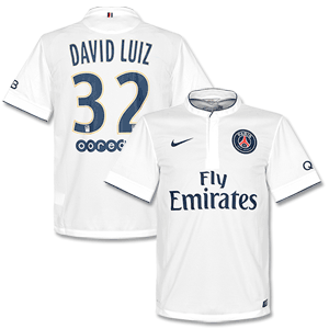 Nike PSG Away David Luiz Shirt 2014 2015