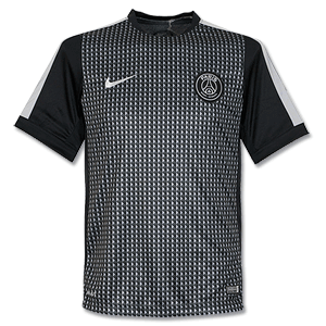 Nike PSG Squad Training Shirt - Black/Silver 2014 2015