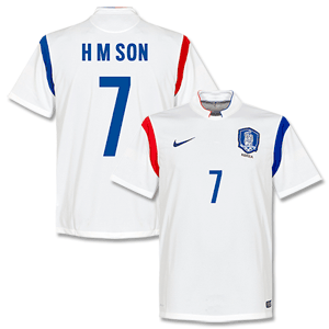 Nike South Korea Away H M Son Shirt 2014 2015 (Fan