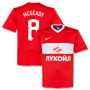 Nike Spartak Moscow Home McGeady Shirt 2013 2014 (Fan
