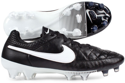 Tiempo Legend V FG Football Boots Black/White