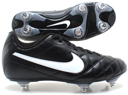 Nike Tiempo Rio SG Kids Football Boots Black/White