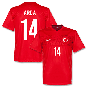 Nike Turkey Home Arda Shirt 2014 2015 (Fan Style