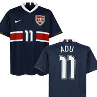 Nike USA Away Shirt 2006/08 with Adu 11 printing.
