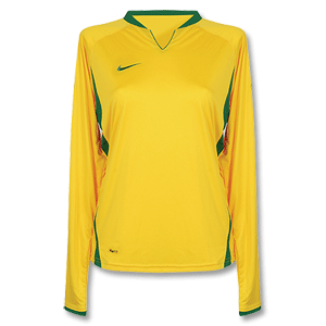 Nike Womens Brasilia L/S Shirt - Yellow