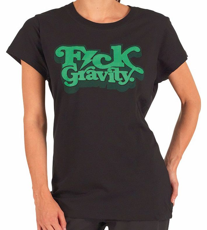 Womens F Gravity T-Shirt Black/Green