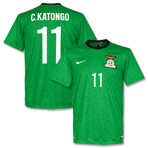 Nike Zambia Home Katongo Shirt 2014 2015