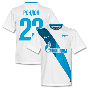 Zenit St Petersburg Away Rondon Shirt 2014 2015