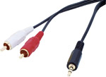 Twin Phono to 3.5mm Stereo Jack Lead ( Ster 3.5