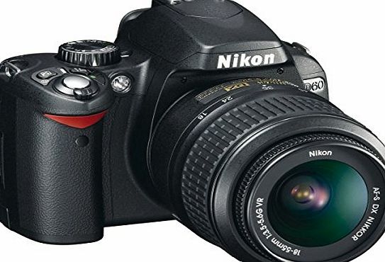 Nikon D60 Digital SLR Camera - Black (AF-S DX Nikkor 18-55 mm f/3.5-5.6G VR) (Certified Refurbished)