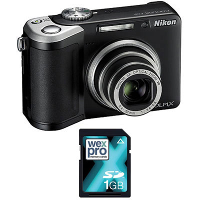 Nikon P60 Black Compact Camera with 1GB SD Card