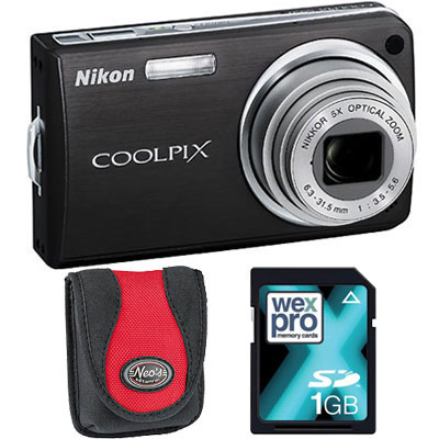 S550 Black Compact Camera with Bag and