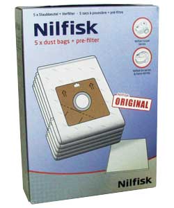 nilfisk Synthetic Vacuum Cleaner Bags - 5 Pack