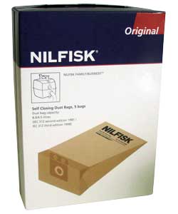 nilfisk Vacuum Cleaner Bags - 5 Pack