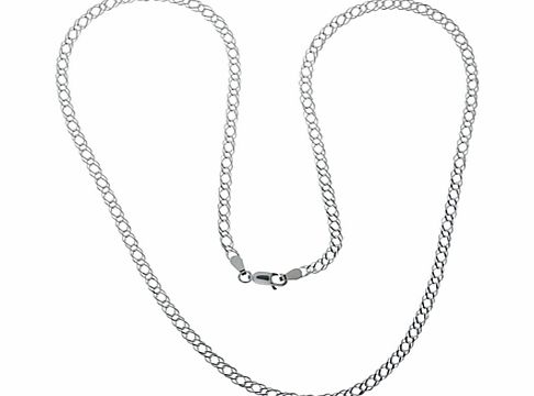 Nina B Sterling Silver Medium Double Curb Chain
