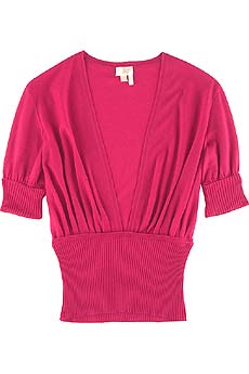 Nina Ricci Deep v-neck cashmere and silk blend top