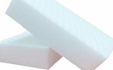 Ningmi 50 Pack Magic Cleaning Sponges - Eraser Sponge For All Surfaces - Kitchen-Bathroom-Furniture-Leather-Car-Steel - Just Add Water to Erase All Dirt 10x6x2CM
