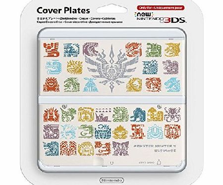 Nintendo New Nintendo 3DS Cover Plate - Monster Hunter White