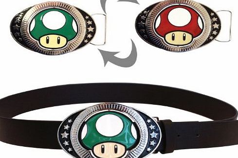 Nintendo Reversible Mushroom Belt - Black - X-Large