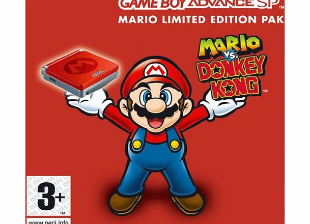 Nintendo SP Console with Mario vs Donkey Kong (GBA)