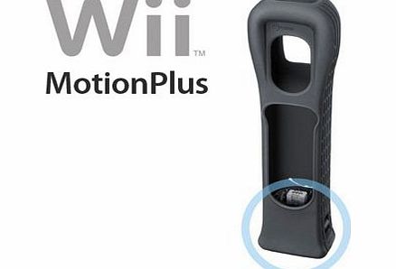 Nintendo Wii Motion Plus MotionPlus (Black) add-on for Wii Remote Controller   Free Protective Skin