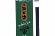 Nippon Morning Star, Cedarwood Incense, 200 Sticks amp; Holder