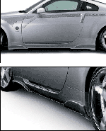 Nissan 350Z VI Side Under Wing (CARBON)