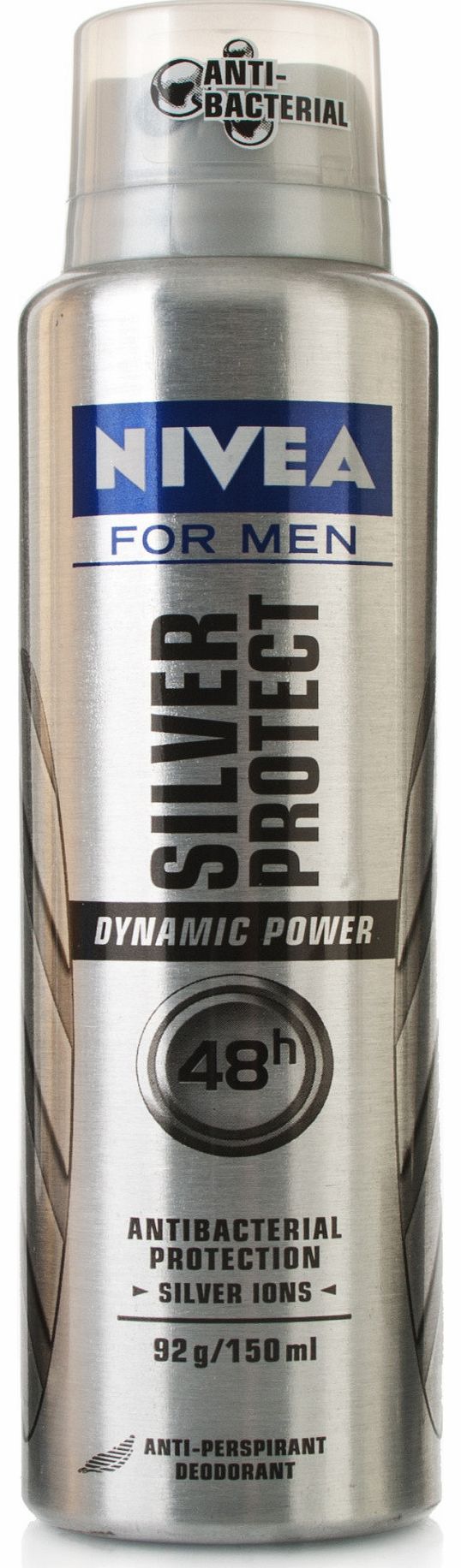 for Men Silver Protect Deodorant Spray