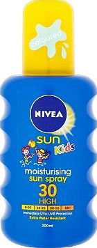 Nivea Sun, 2041[^]10009564 Kids Coloured Moisturising Sun Spray