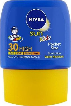 Nivea Sun, 2041[^]10086325 Kids Pocket Size Sun Lotion SPF 30