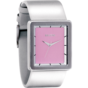 Ladies Nixon Portrait Watch. Pink Silver