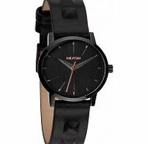 Nixon Ladies The Kenzi Leather All Black Studded
