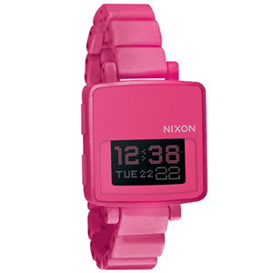 Nixon Ladies The Trigital Watch - Bright Pink