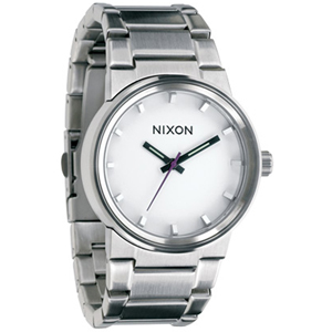 Nixon Mens Nixon Cannon Watch. White